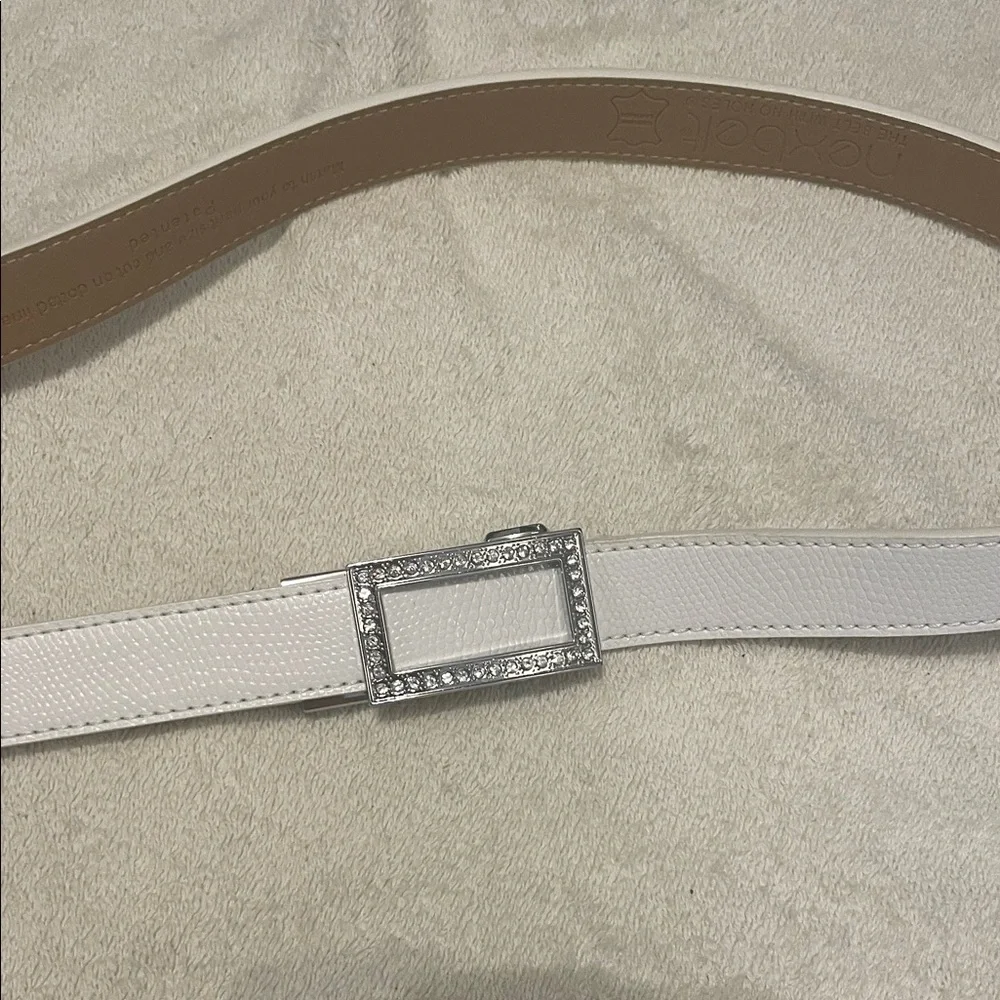 Nexbelt White Rachet Leather Belt - Picture 3 of 9